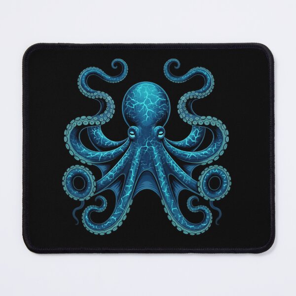 Item preview, Blue Mystic Octopus T-Shirt – Glowing Deep Sea Creature Art  for Sea Life Lovers designed and sold by ZyxDes.