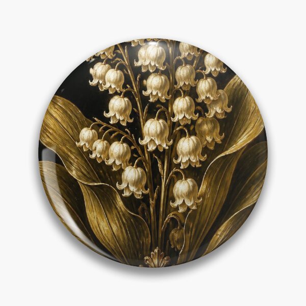 Item preview, May Birth Flower Lily of the Valley T-Shirt, Dark Botanical Oil Painting Tee, Moody Floral Wall Art Shirt, Gothic Flower Graphic, Dramatic Botanical Print designed and sold by SunnyDesign82.