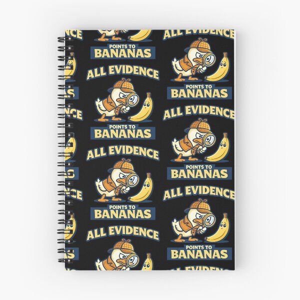 Item preview, All Evidence Points to Bananas Funny Banana Conspiracy Duck Design designed and sold by TeeTimeTreasure.