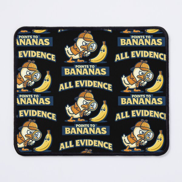 Item preview, All Evidence Points to Bananas Funny Banana Conspiracy Duck Design designed and sold by TeeTimeTreasure.