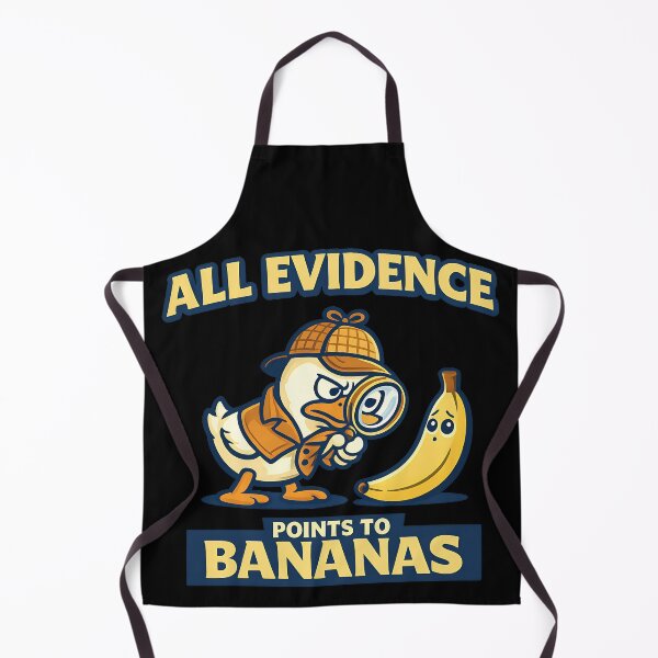Item preview, All Evidence Points to Bananas Funny Banana Conspiracy Duck Design designed and sold by TeeTimeTreasure.