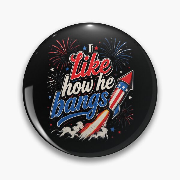 Item preview, 4th of July I Like How He Bangs Fireworks BBQ designed and sold by OlakunleOloroz.
