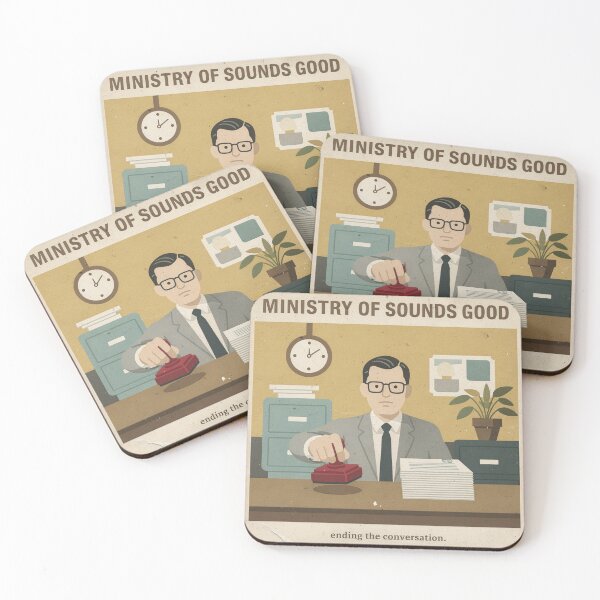 Item preview, Ministry of Sounds Good Retro Poster designed and sold by PictorialWhimsy.