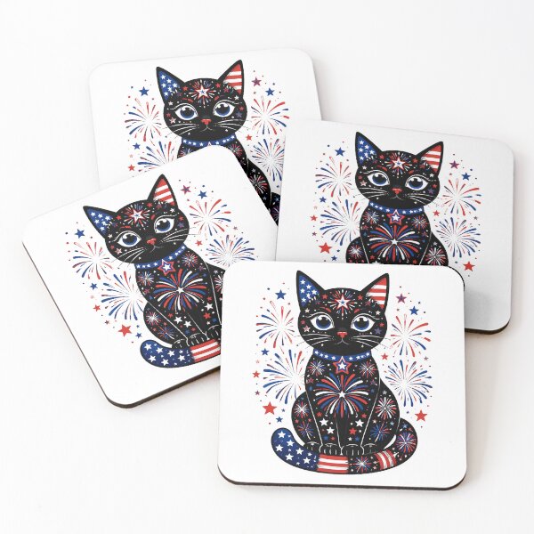 Item preview, 250th Anniversary USA 2026 American Flag Patriotic Cat designed and sold by OlakunleOloroz.