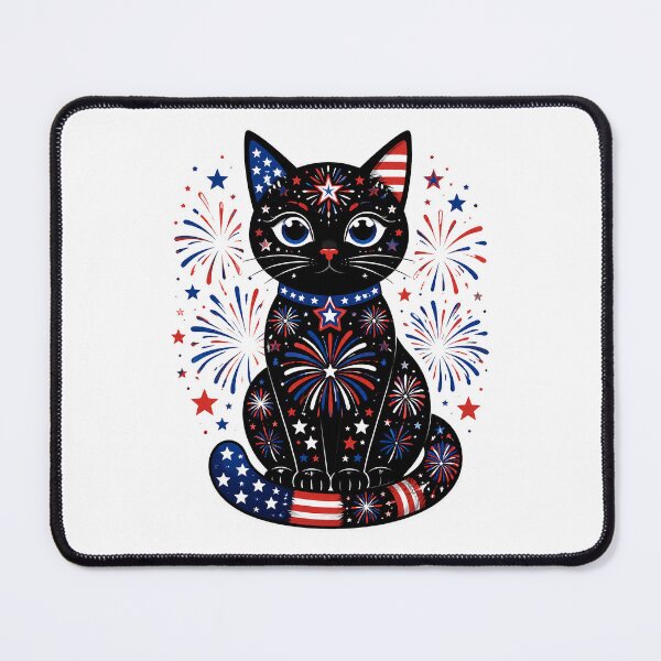 Item preview, 250th Anniversary USA 2026 American Flag Patriotic Cat designed and sold by OlakunleOloroz.