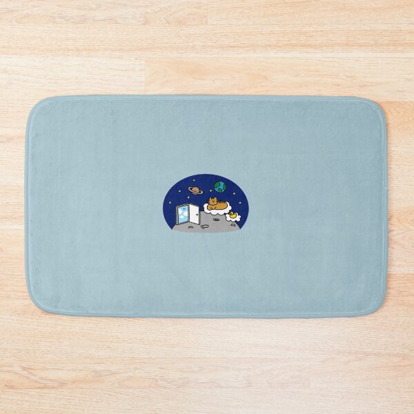 Item preview, a Cat and a Duck on the cloud in space designed and sold by superbaechoo.