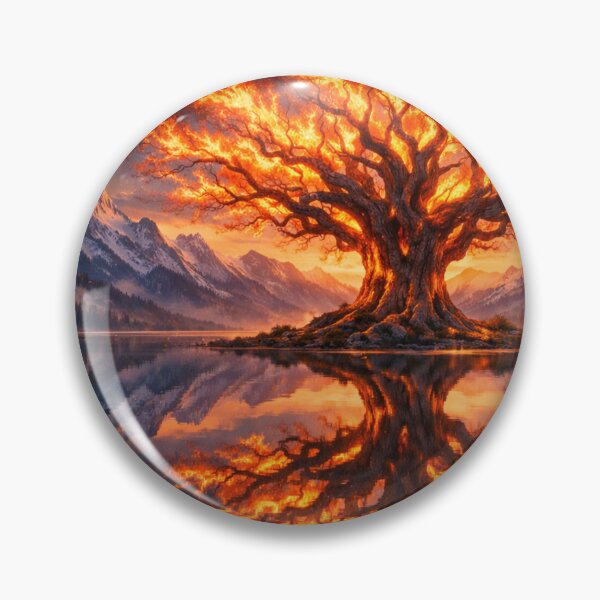 Artikelvorschau, Feuriger Baum am See entworfen und verkauft von Sigtrix.