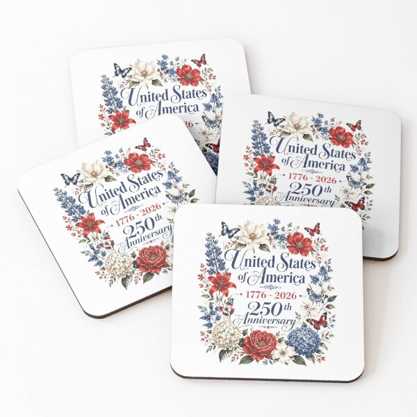 Item preview, 250th Anniversary USA Flowers 250 Years America 4th of July designed and sold by OlakunleOloroz.