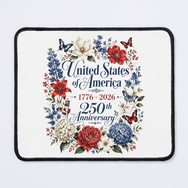 Item preview, 250th Anniversary USA Flowers 250 Years America 4th of July designed and sold by OlakunleOloroz.