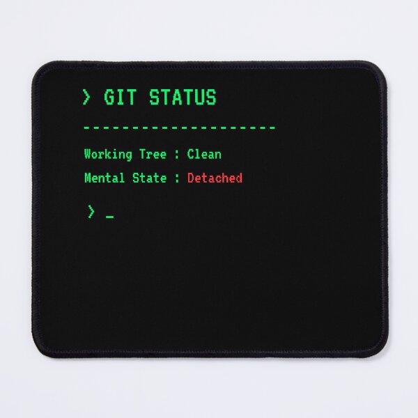 Item preview, Git Status Detached Head  Funny Git Developer T-Shirt designed and sold by BuggedThreads.