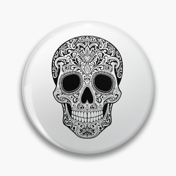 Item preview, Ornate Gothic Skull with Floral Filigree Vintage Line Art T-Shirt designed and sold by Kavya Art.