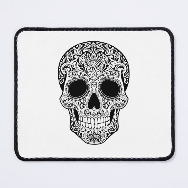 Item preview, Ornate Gothic Skull with Floral Filigree Vintage Line Art T-Shirt designed and sold by Kavya Art.