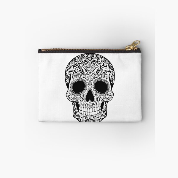 Item preview, Ornate Gothic Skull with Floral Filigree Vintage Line Art T-Shirt designed and sold by Kavya Art.