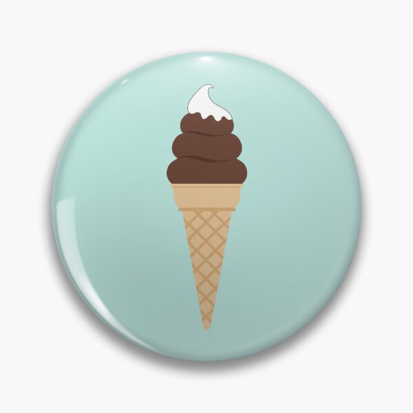 Item preview, Cute Chocolate Soft Serve Ice Cream Waffle Cone designed and sold by Nikola Dio.