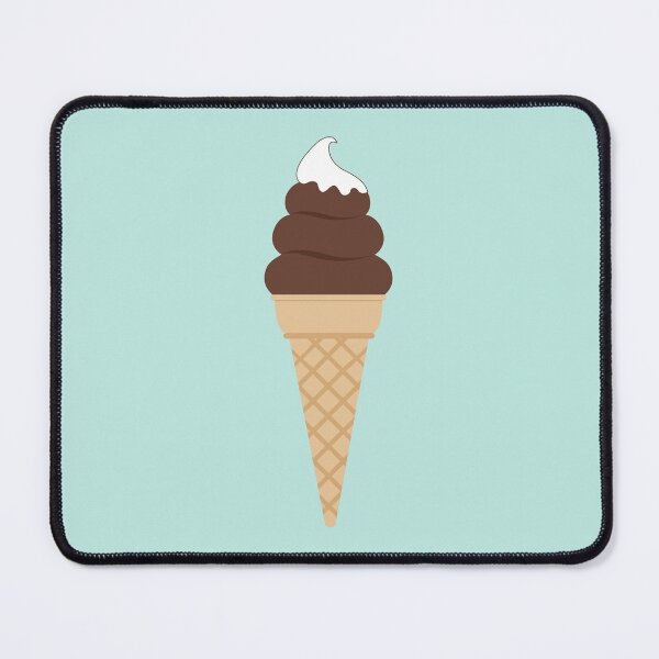Item preview, Cute Chocolate Soft Serve Ice Cream Waffle Cone designed and sold by Nikola Dio.