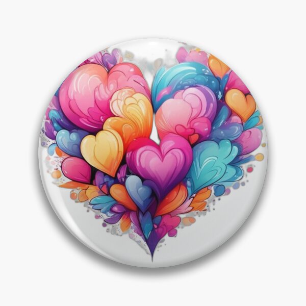Item preview, Vivid Illustration of Pastel Heart Aesthetic designed and sold by Shadow-Stone.