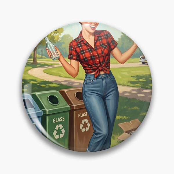 Artikelvorschau, Vintage Pin-Up Recycling World Environment Day Poster entworfen und verkauft von Vincent-68.