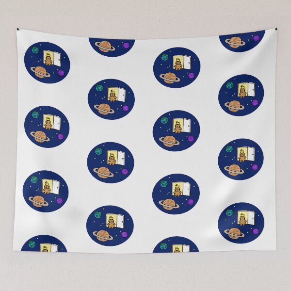 Item preview, a Cat and a Duck sitting on the door in the universe designed and sold by superbaechoo.