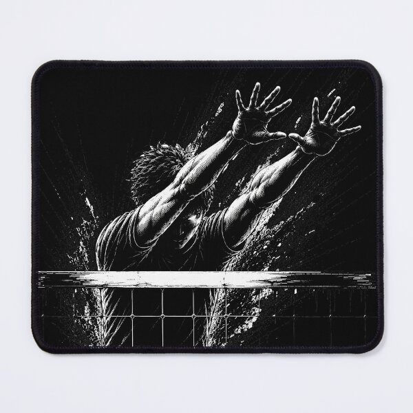 Item preview, Volleyball Cross Block - Ink Art Volleyball Design designed and sold by NorthRally.