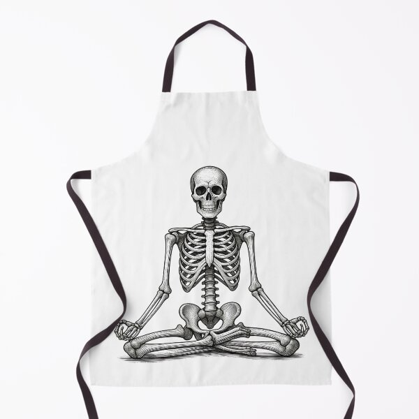 Item preview, Meditating Skeleton Yoga Pose Vintage Gothic Meditation designed and sold by Kavya Art.