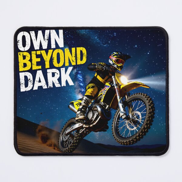 Item preview, Night Motocross Desert Dune Poster | Starry Sky Dirt Bike Wall Art & Adventure Club Decor designed and sold by Creative-RE.