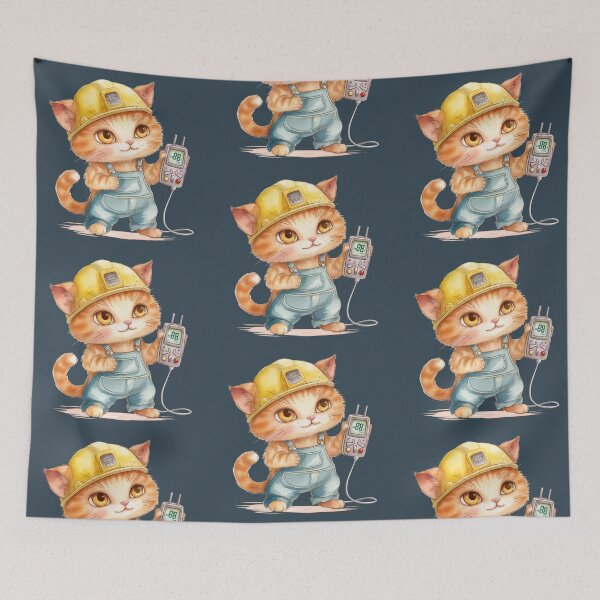 Item preview, Cat electrician designed and sold by Phongphut.