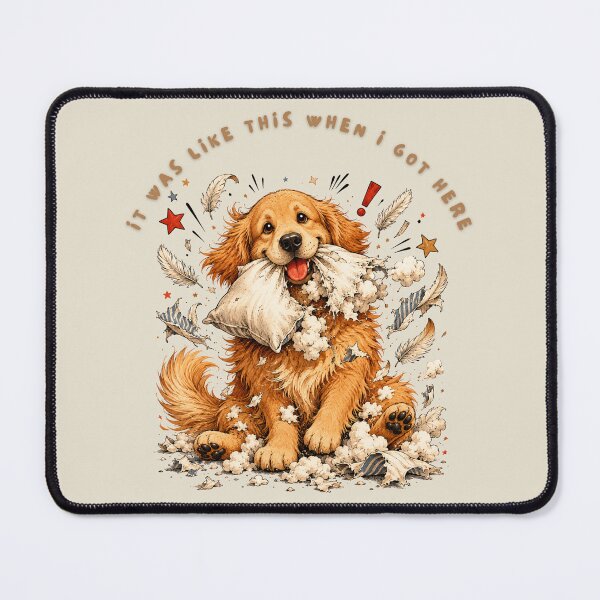 Item preview, It Was Like This When I Got Here Golden Retriever Funny T-Shirt | Pillow Destroyer Dog Humor | Naughty Dog Gift designed and sold by Panom Suavichien.