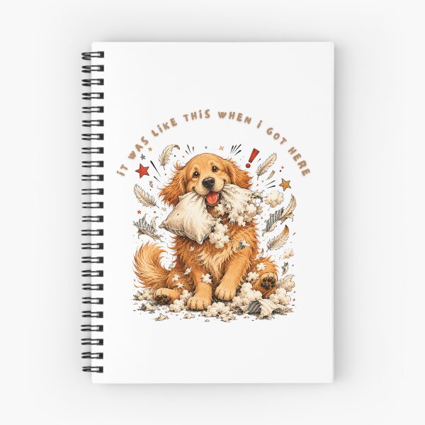Item preview, It Was Like This When I Got Here Golden Retriever Funny T-Shirt | Pillow Destroyer Dog Humor | Naughty Dog Gift designed and sold by Panom Suavichien.