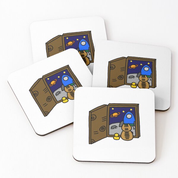 Item preview, a Cat and a Duck seeing the universe through the door on the earth designed and sold by superbaechoo.