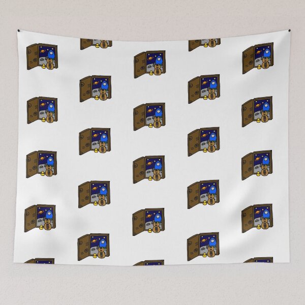 Item preview, a Cat and a Duck seeing the universe through the door on the earth designed and sold by superbaechoo.