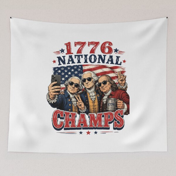 Item preview, 1776 National Champs Funny Patriotic America Founding Father designed and sold by OlakunleOloroz.