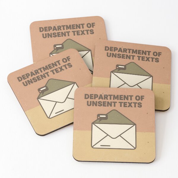 Item preview, Department of Unsent Texts Retro Poster designed and sold by PictorialWhimsy.