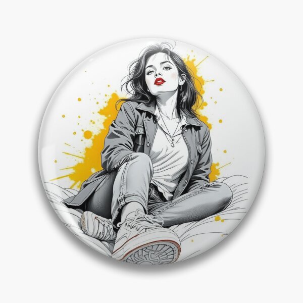 Item preview, Black White & Yellow Splash Art Print designed and sold by Arthouse11.