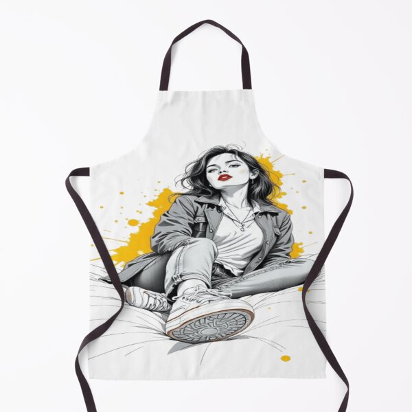 Item preview, Black White & Yellow Splash Art Print designed and sold by Arthouse11.