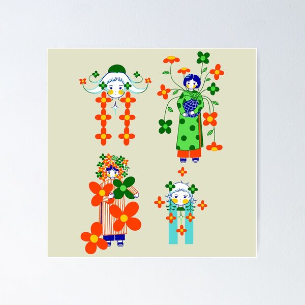 Item preview, Flower Folk designed and sold by neyutattooist.