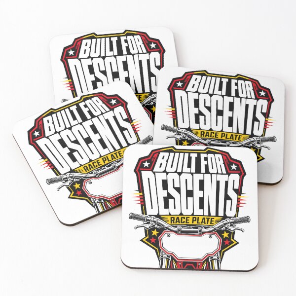 Item preview, Built For Descents MTB Race Plate designed and sold by pirminio.