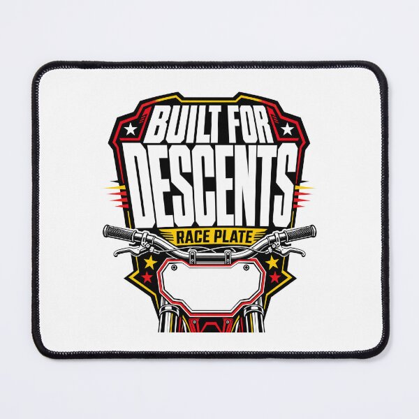 Item preview, Built For Descents MTB Race Plate designed and sold by pirminio.