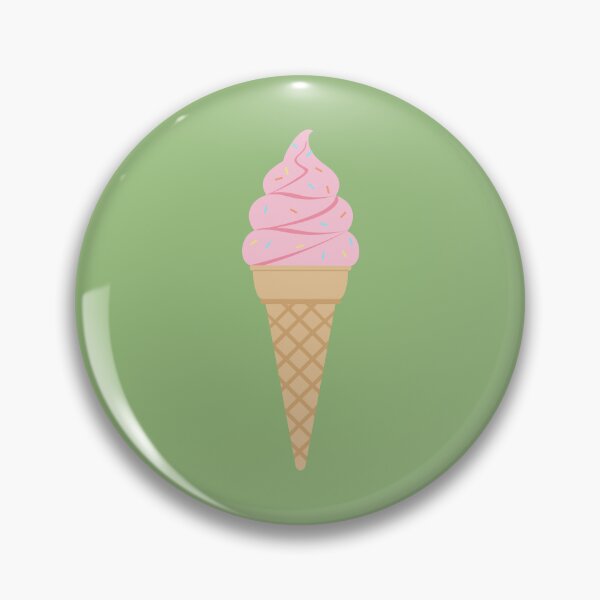 Item preview, Cute Strawberry Soft Serve Ice Cream Waffle Cone designed and sold by Nikola Dio.