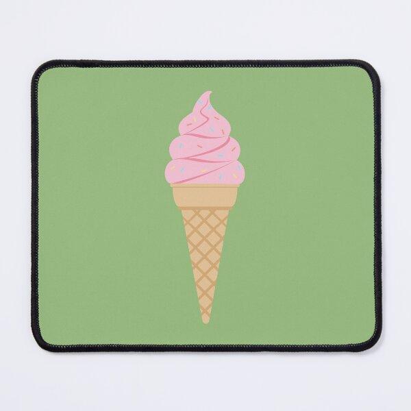 Item preview, Cute Strawberry Soft Serve Ice Cream Waffle Cone designed and sold by Nikola Dio.