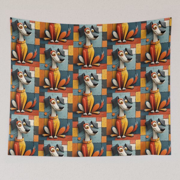 Item preview, Cubic Dog Symphony designed and sold by Petalandfur.