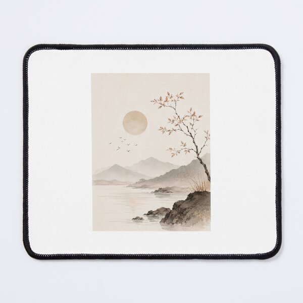 Item preview, Tranquil Horizon – Japandi Zen Landscape Wall Art designed and sold by FAZ-DESIGNS.