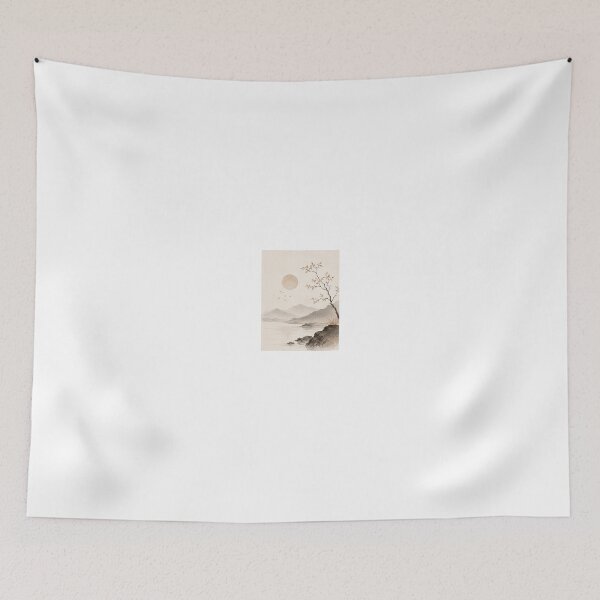 Item preview, Tranquil Horizon – Japandi Zen Landscape Wall Art designed and sold by FAZ-DESIGNS.