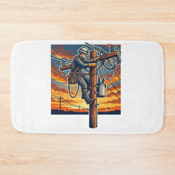 Item preview, Keeping The Lights On Lineman Electrician designed and sold by PixelStyle Studio.