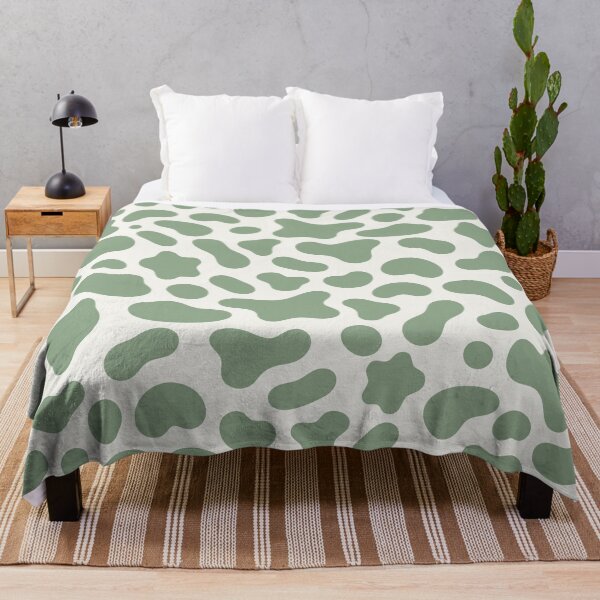 Item preview, Sage Green Cow Print Pattern designed and sold by teeperfect.