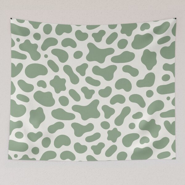 Item preview, Sage Green Cow Print Pattern designed and sold by teeperfect.