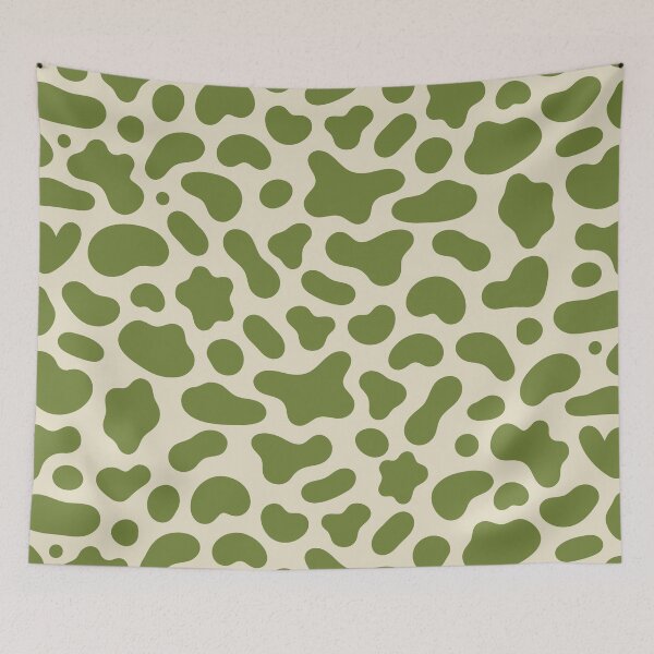 Item preview, Olive Green Cow Print Pattern designed and sold by teeperfect.