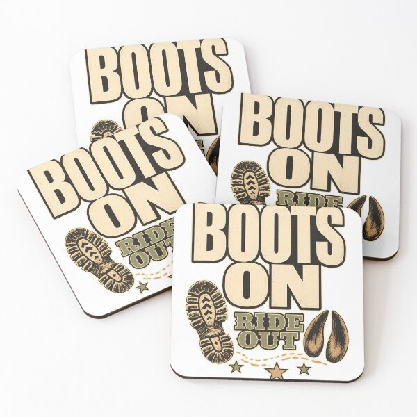 Item preview, Boots On Ride Out slogan designed and sold by pirminio.