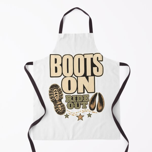 Item preview, Boots On Ride Out slogan designed and sold by pirminio.