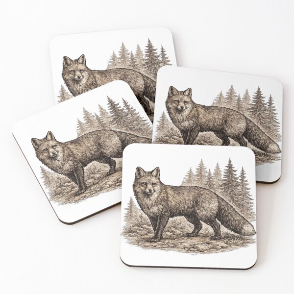 Item preview, Woodland Red Fox designed and sold by KrungiT Design .