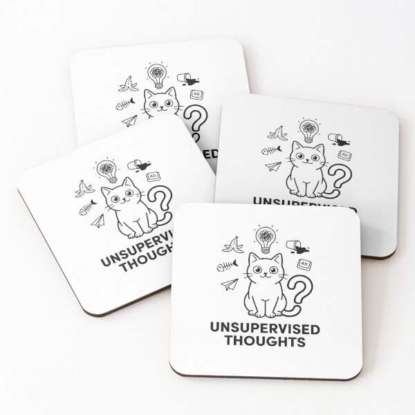 Item preview, Unsupervised Thoughts Curious Cat Chaos designed and sold by Meow-gical Wear.